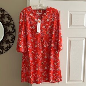Jude Connally Red Floral Dress